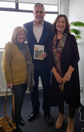 MP Mark Mitchell with Elizabeth Hunt and Christine Turner